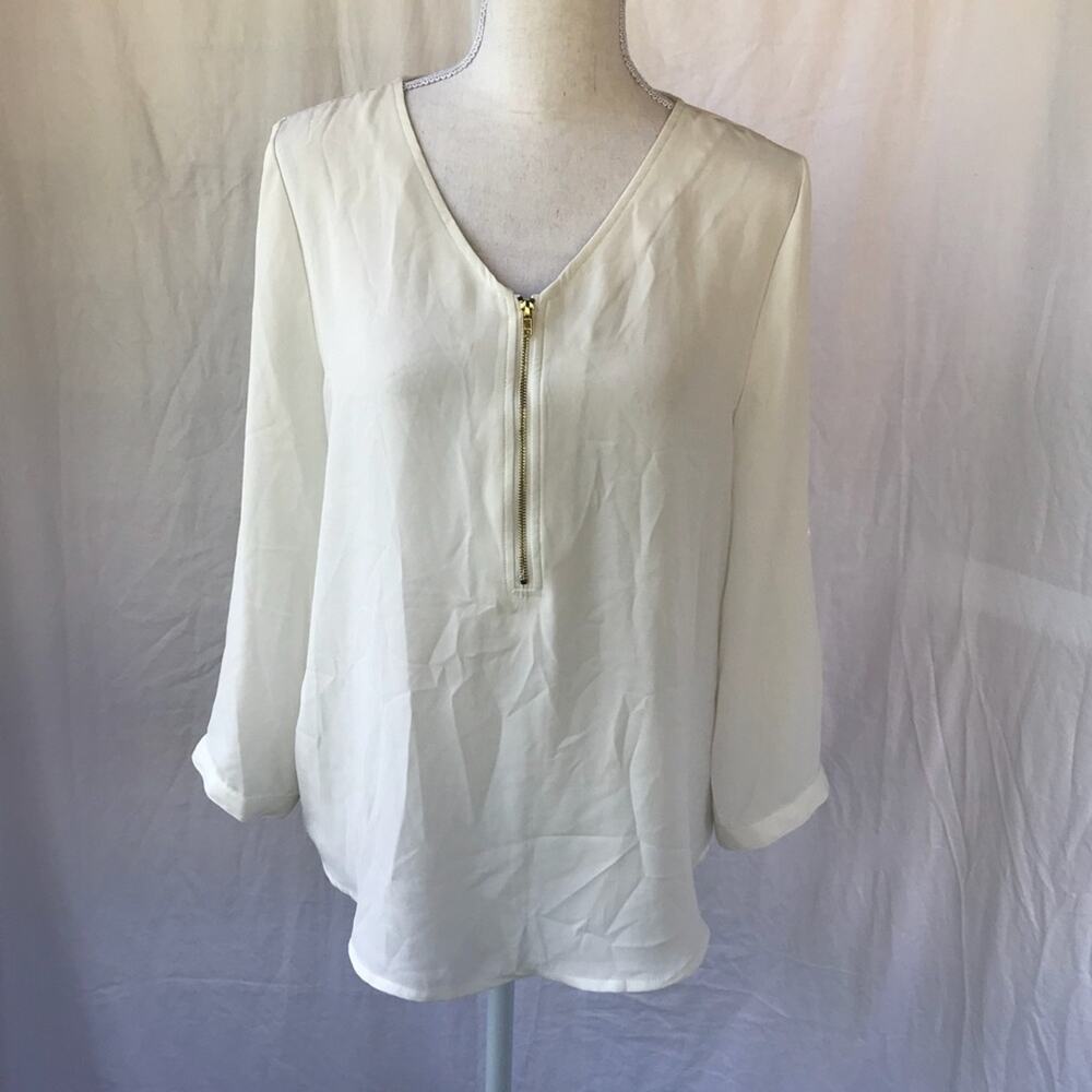 Tacera White Blouse